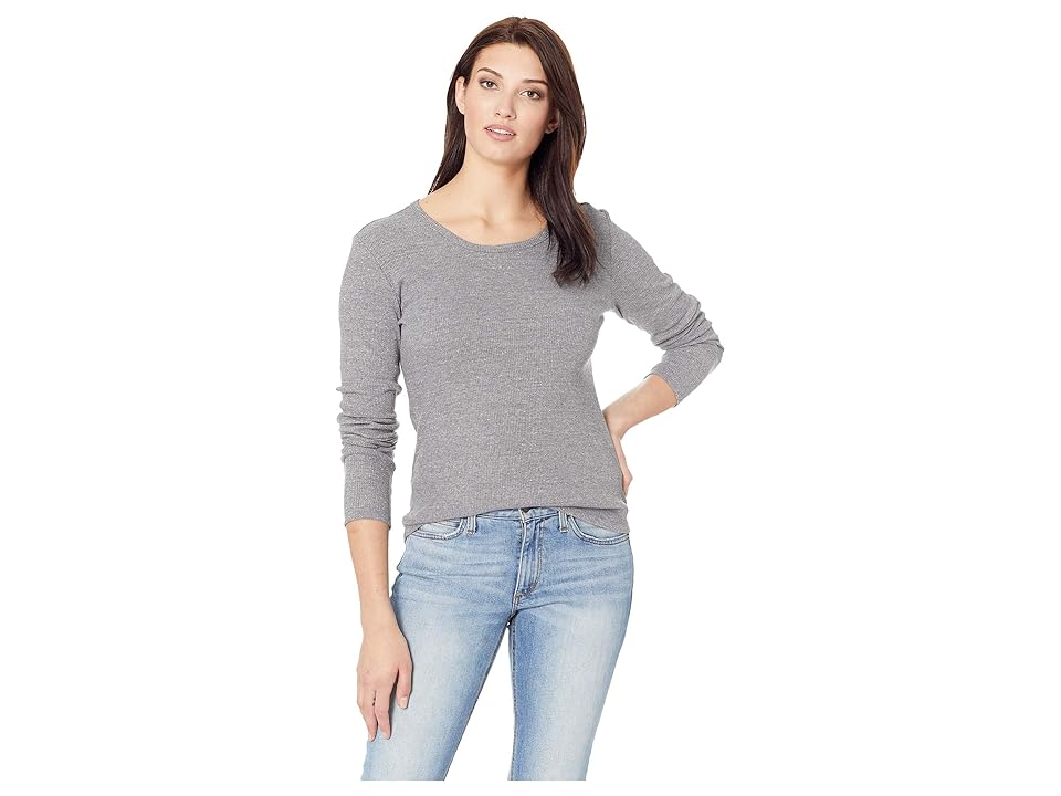 

Alternative Eco Rib Long Sleeve Keepsake (Eco Grey) Women's Clothing, Gray