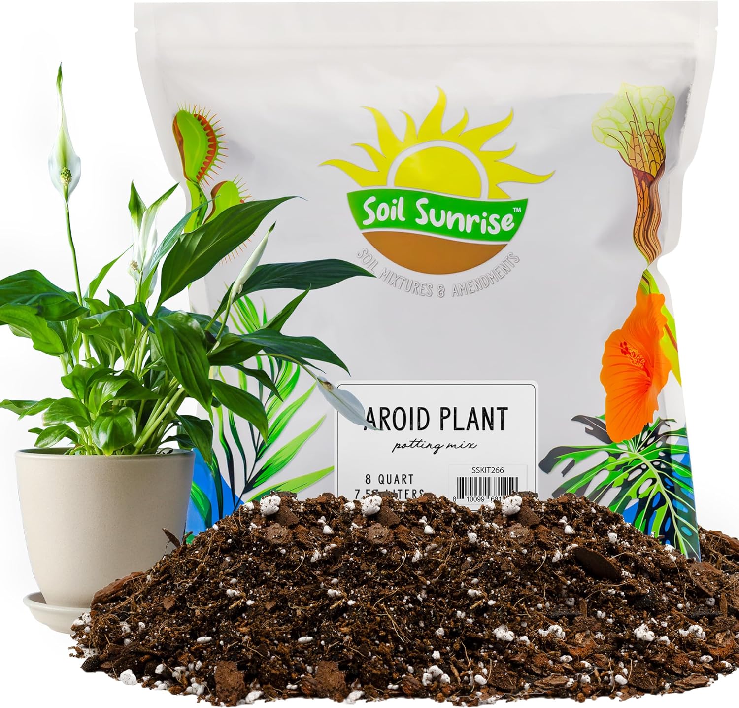 Aroid Plant Potting Soil Mix (8 Quarts), for Pothos Devil