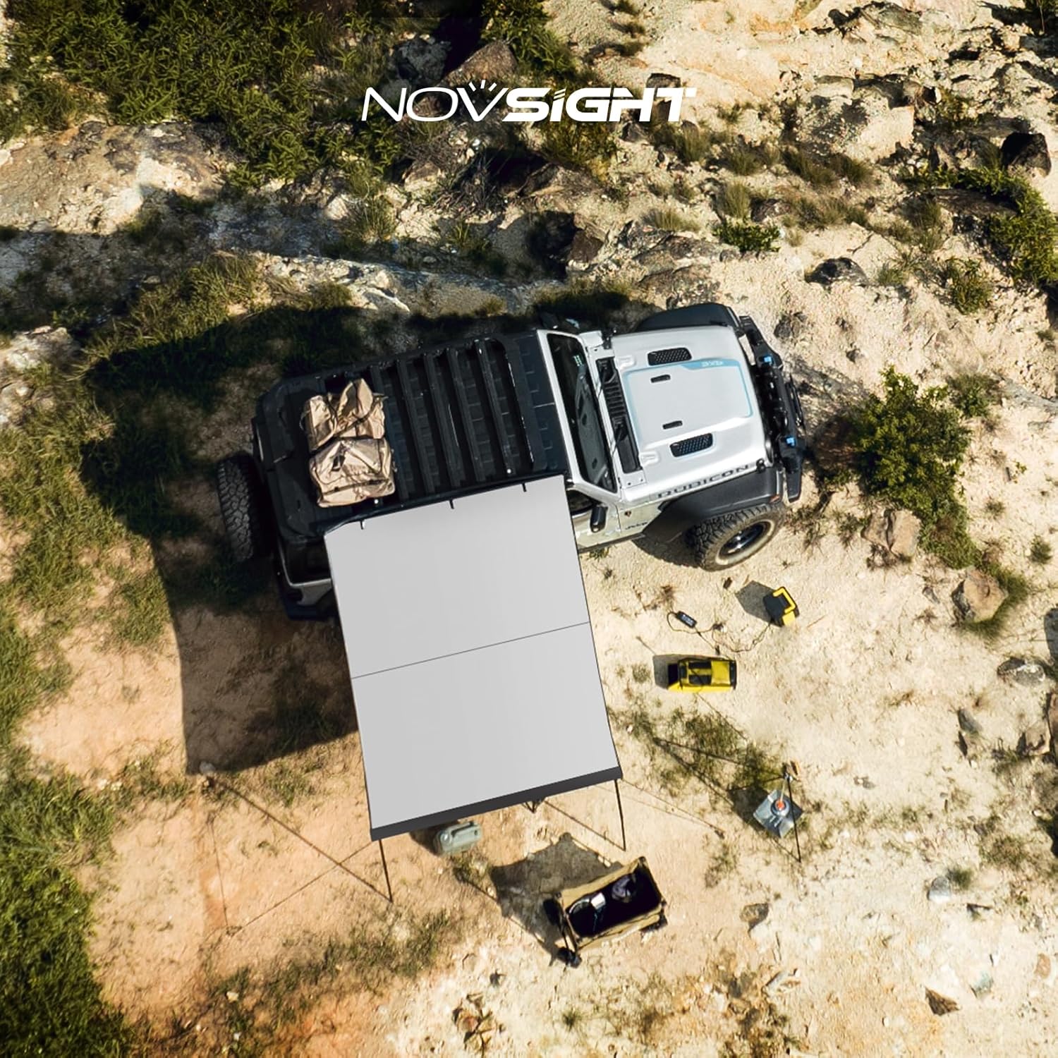 NOVSIGHT Car Side Awning Off Road Awning 8.2x8.2ft, Waterproof Pull-Out Car Awning for Camping 5000mm PU Adjustable Height Retractable Roof Rack Awning Canopy for Travel, Camping, Expedition, Gray NOVSIGHT Car Side Awning Off Road Awning 8.2x8.2ft, Waterproof Pull-Out Car Awning for Camping 5000mm PU Adjustable Height Retractable Roof Rack Awning Canopy for Travel, Camping, Expedition, Gray