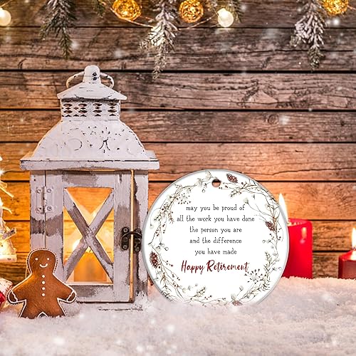 Miniatura 10 de Adornos de Navidad para amigos, regalos para mujeres y hombres, 3 pulgadas de cerámica, árbol de Navidad, adornos de amistad, regalos para amigos,