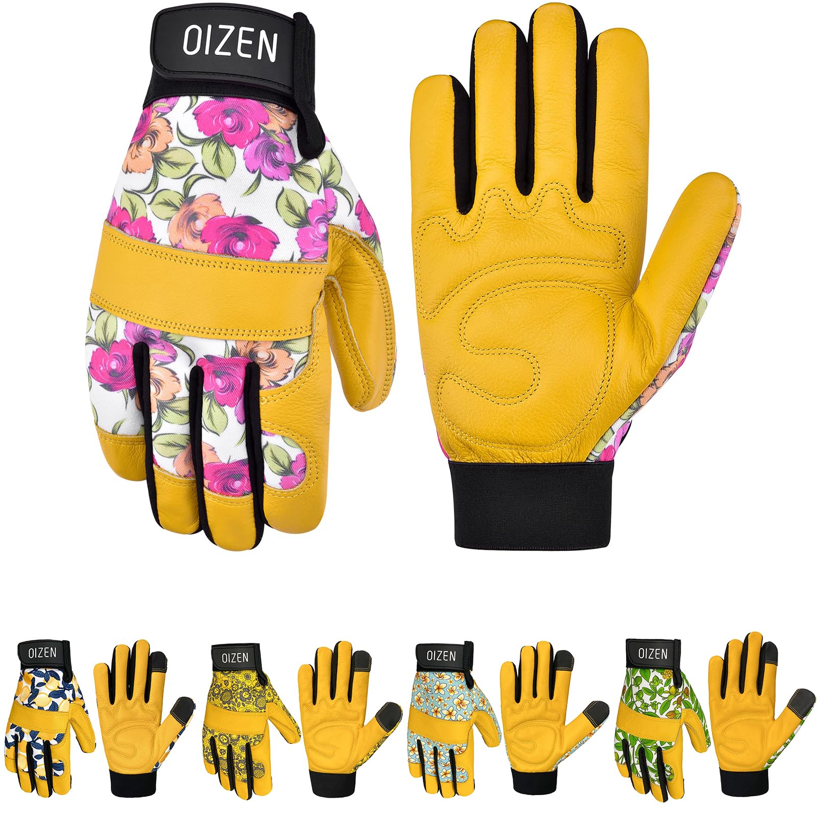 Leather Tough Cowhide Work Gardening Gloves for Women Thorn Proof, Working Gloves, Gardening Gifts for Women