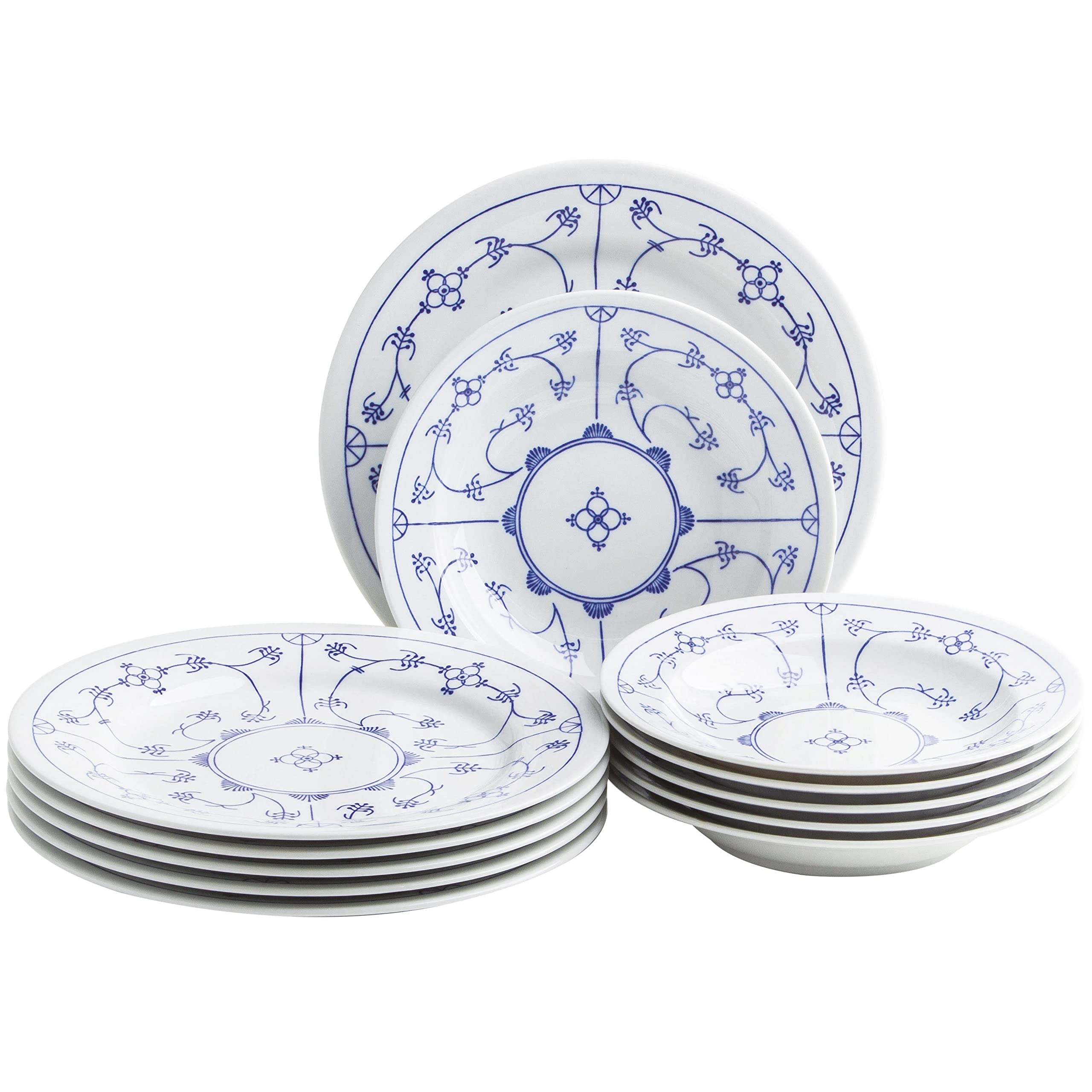 Amazon.com | KAHLA Saks 16A141A75019H Blue Saks Dinner Service for