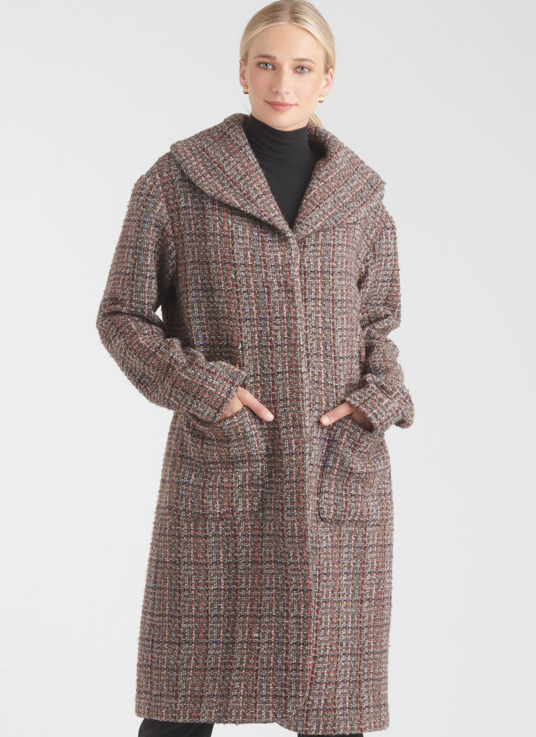 Amazon.com: New Look Misses' Loose-Fitting Unlined Coats Sewing