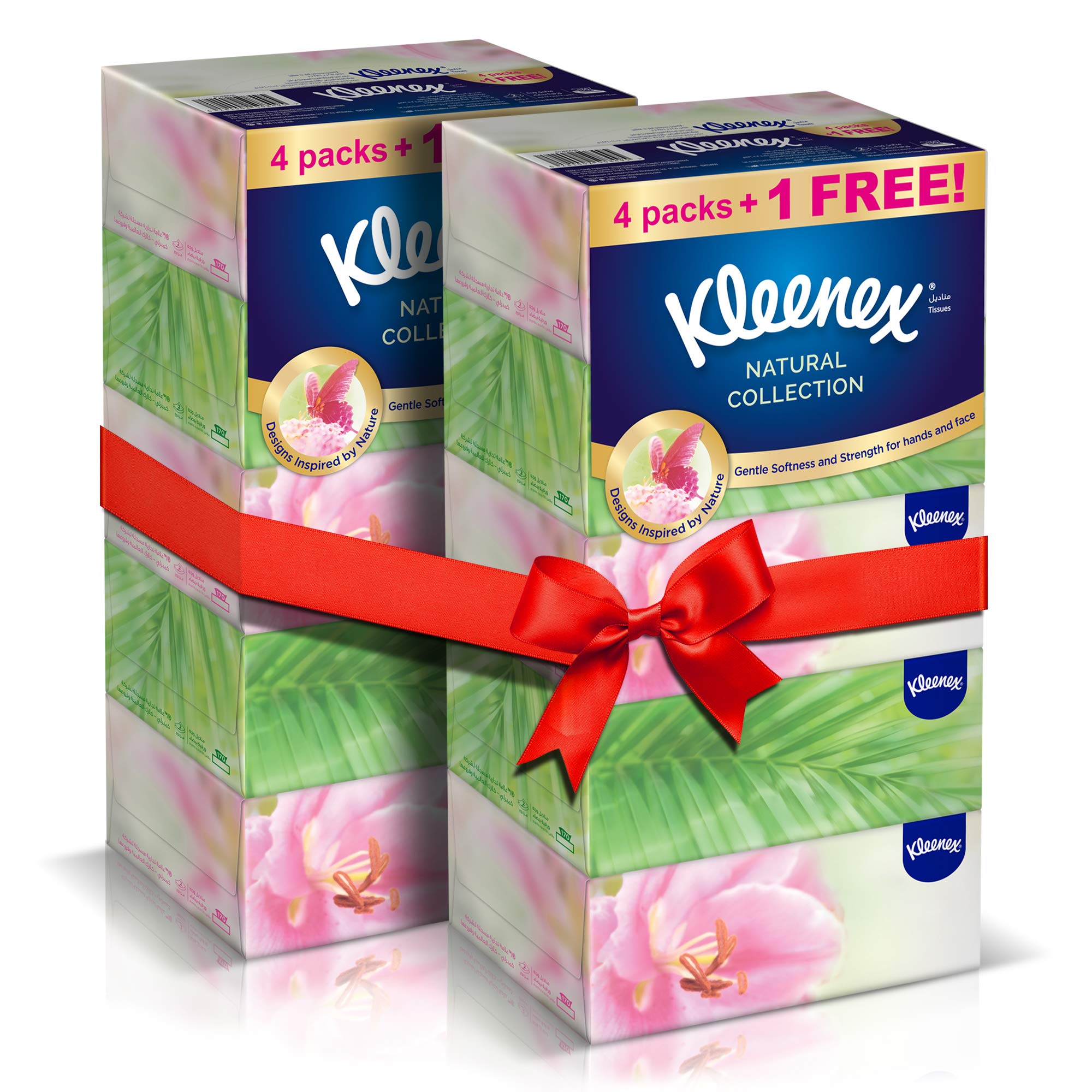 KLEENEX Natural Collections Facial Tissues, 170 Sheets x 2 Ply (Pack of 10)