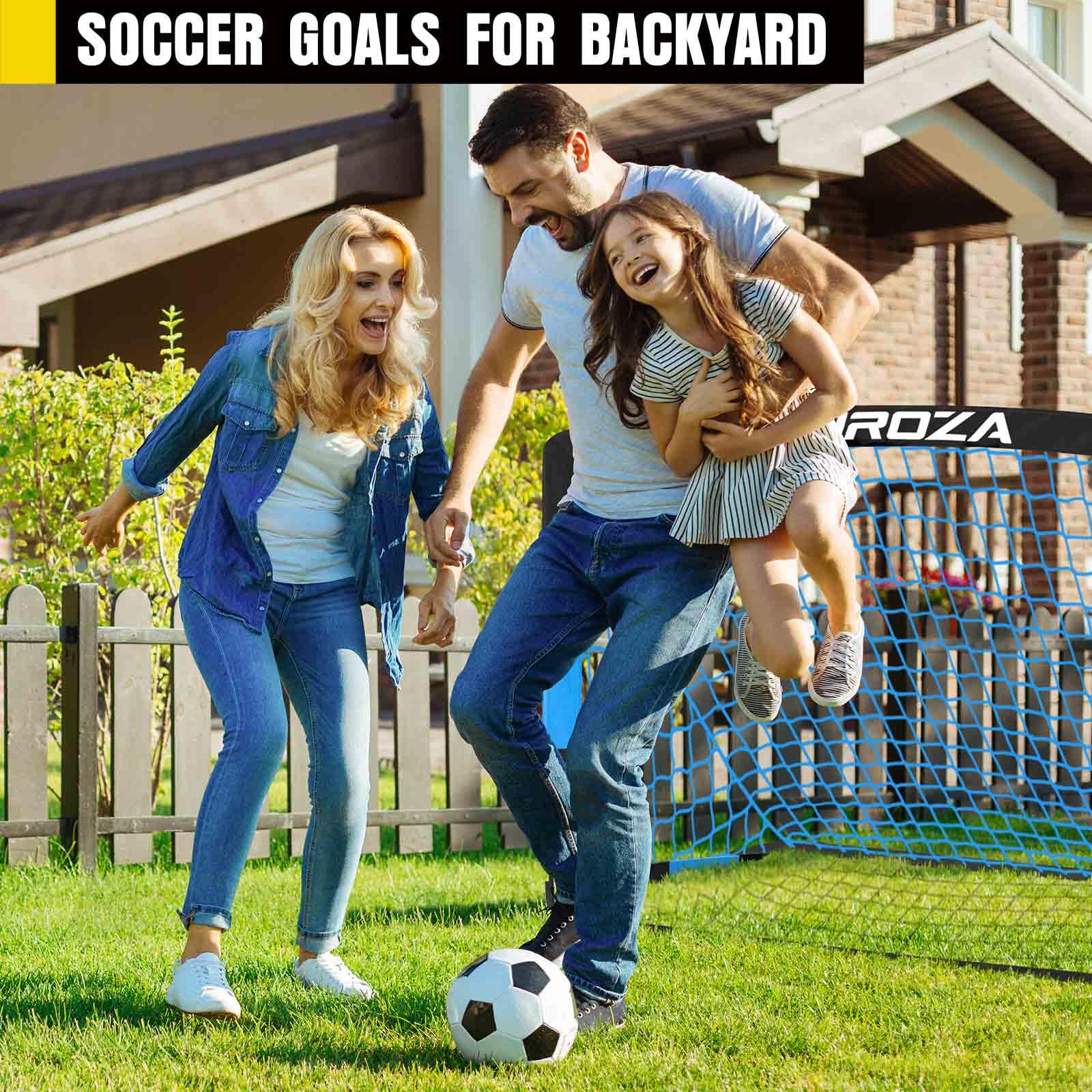 Soccer Goal, Kids Soccer Goals for Backyard Set, Pop Up Soccer Net view 7