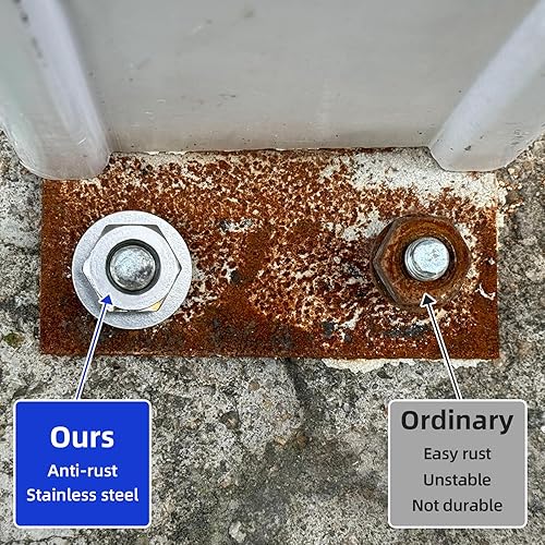 Miniatura 5 de Instockbolts Arandela plana M6 x 12mm DE OD, arandelas de acero inoxidable 18-8 (304) planas, 150 piezas