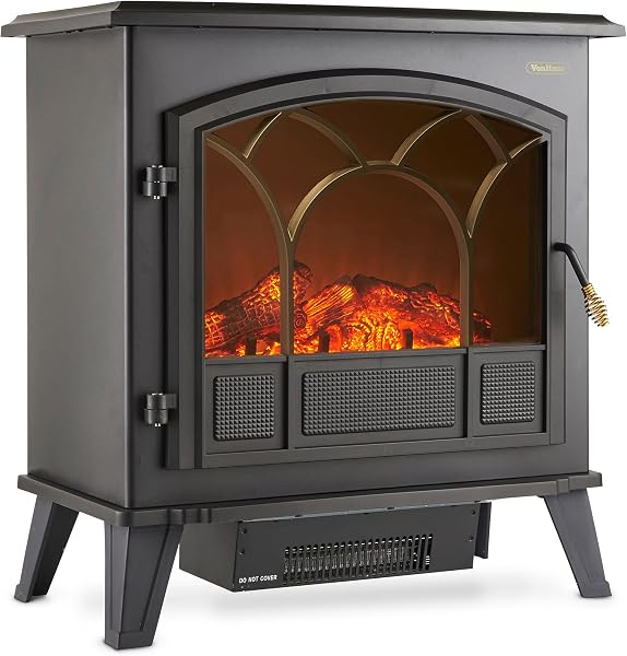 VonHaus Electric Stove Heater with LED Flame