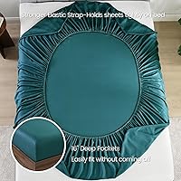 Vista 5 de Twin XL Sheet Sets, 100% Viscose Derived from Bamboo, Silky Soft Breathable 16" Deep Pocket Cooling Sheets Dorm Bedding, Hotel Luxury Bedding Sheets