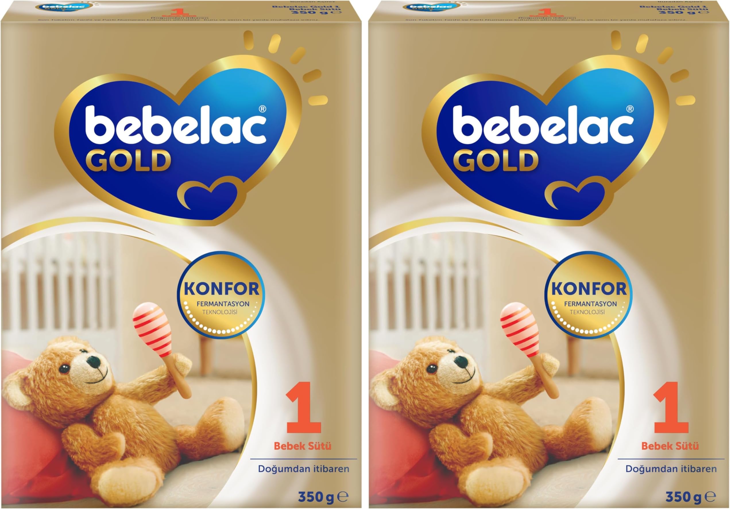 Bebelac Gold 1 Bebek Sütü 350 gr 0-6 Ay (2 paketi)
