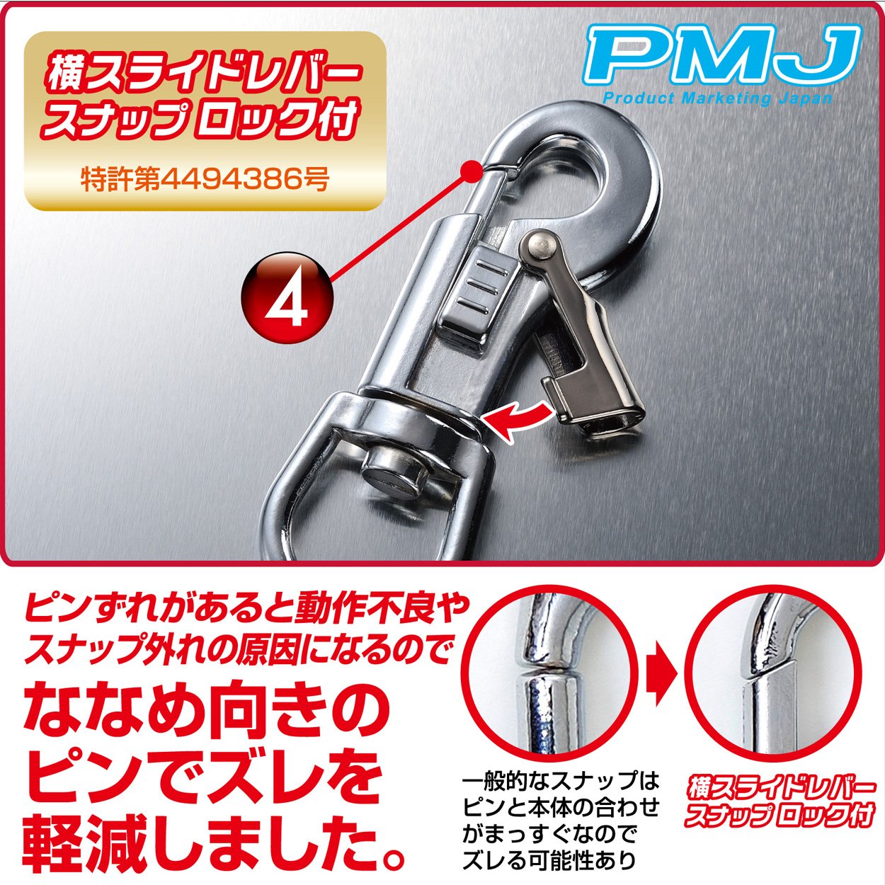 Amazon.co.jp: 横スライドレバースナップ ロック付 M : 産業・研究開発用品