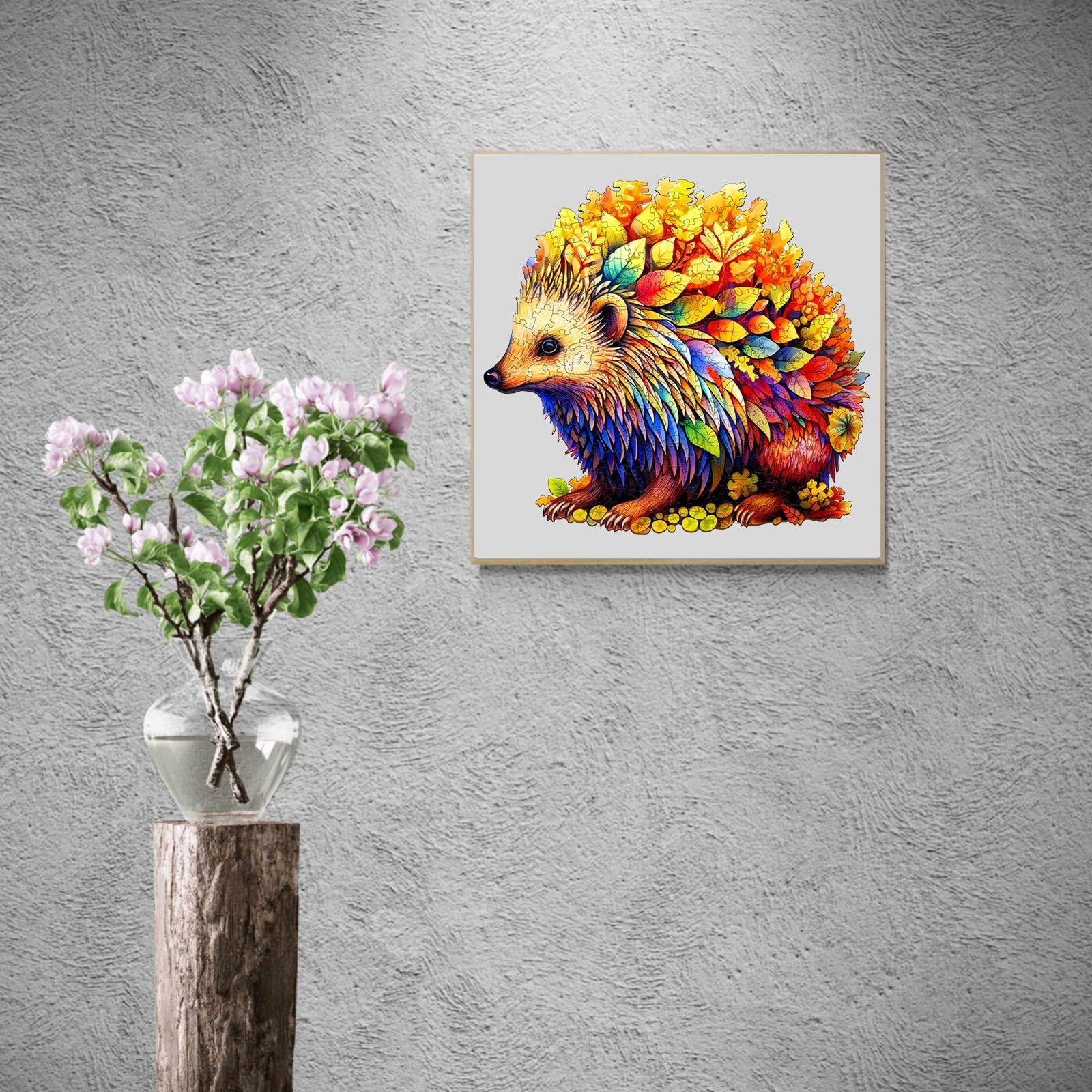 Puzzle In Legno 300 Pezzi A Forma Di Animale - Design Di Tartaruga Marina Con Albero E Libreria. Dimensioni 34x35 Cm. Taglio Laser Preciso, Bordi Lisci. Per Adulti E Bambini. Regalo Natale. - 4