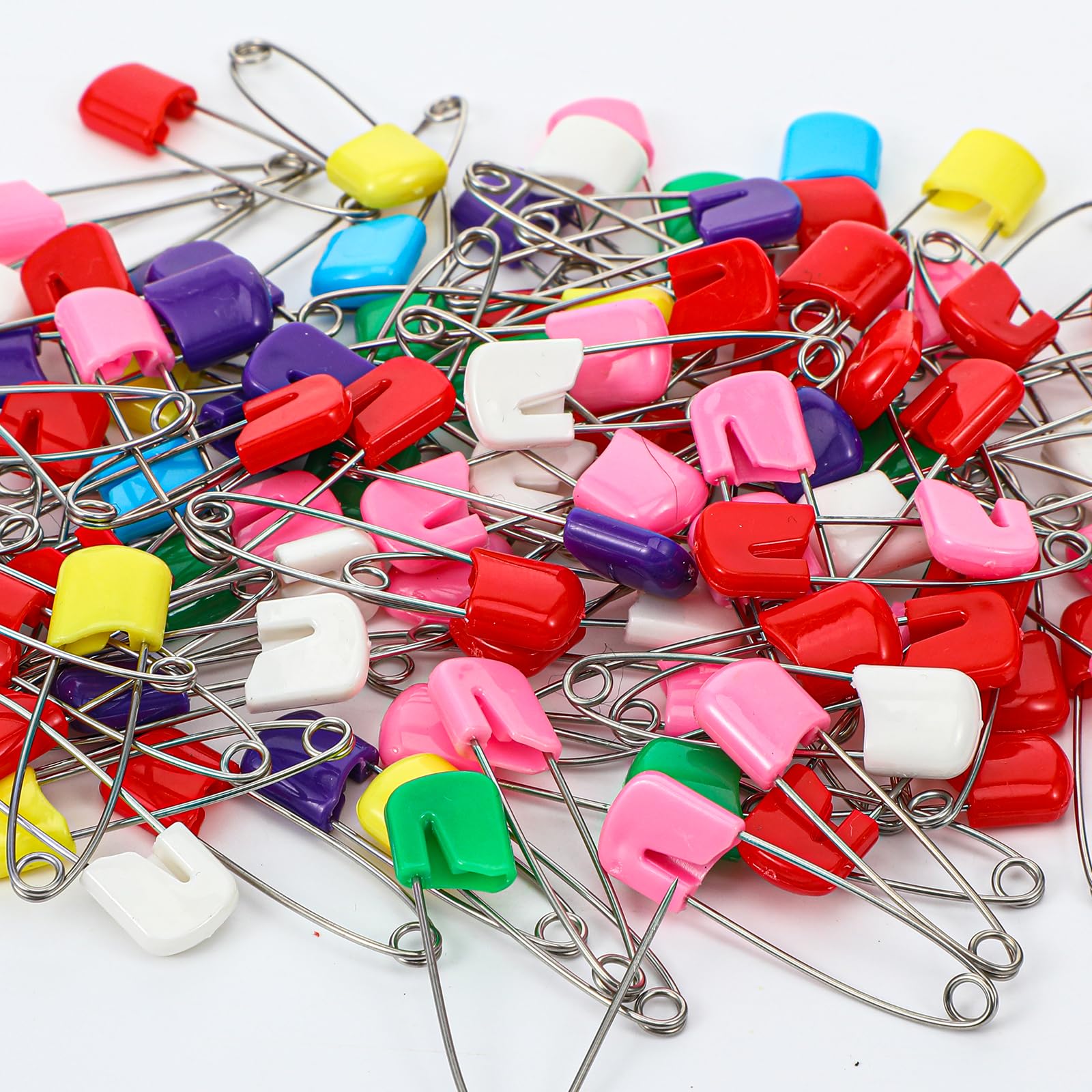 Aghi di sicurezza per bambini con testa in plastica 50 sztuk