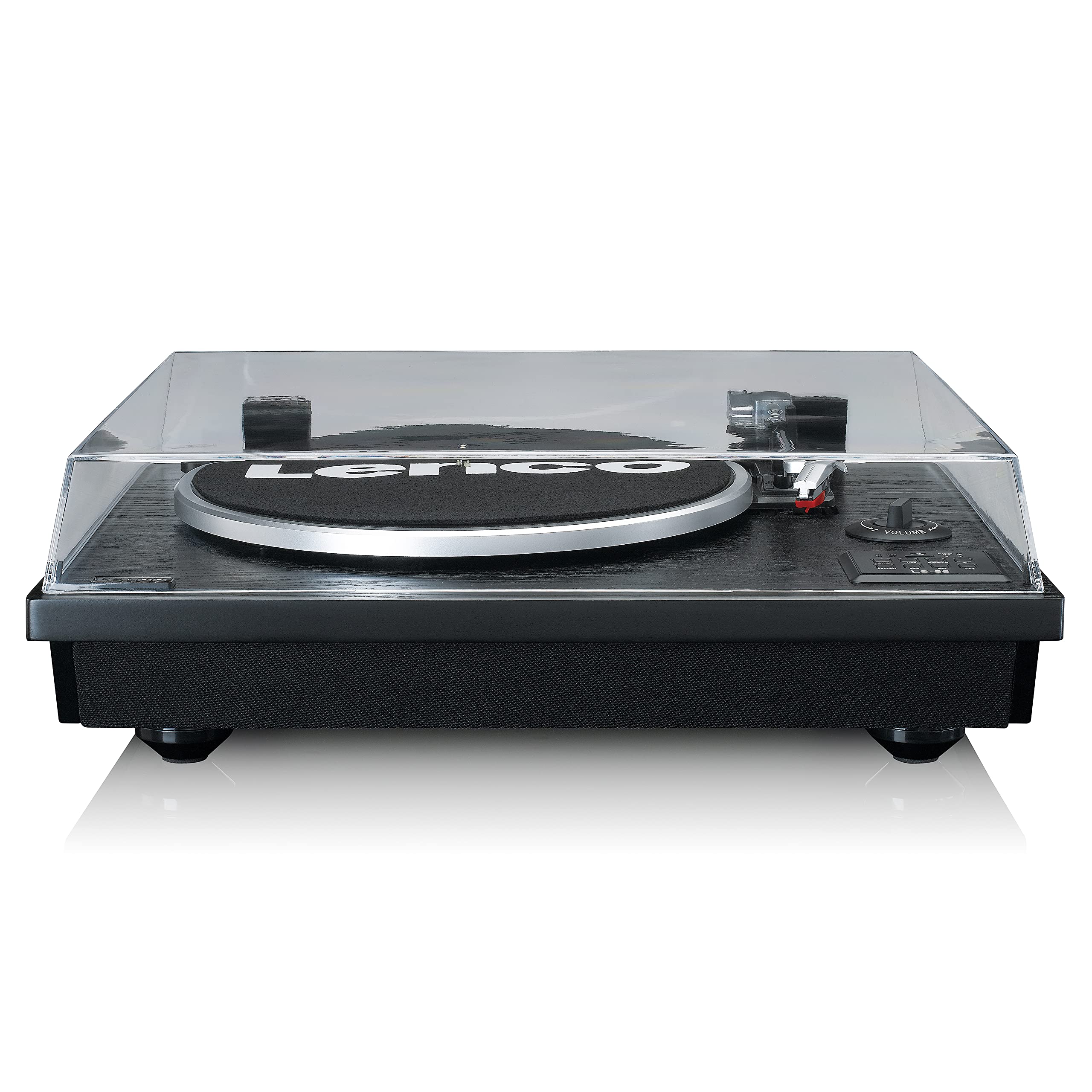 Lenco Winylowa Gramofon LS-55 - Płyta winylowa z wbudowanymi głośnikami - Odbiór Bluetooth - Bezpośrednie kodowanie MP3 na nośniku pamięci masowej - 2 x 5 W RMS - Wejście USB - AUX - Czarny