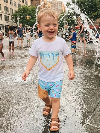 Toddler Boy Summer Clothes Lobster/Sailboat 2Pcs Outfits Set