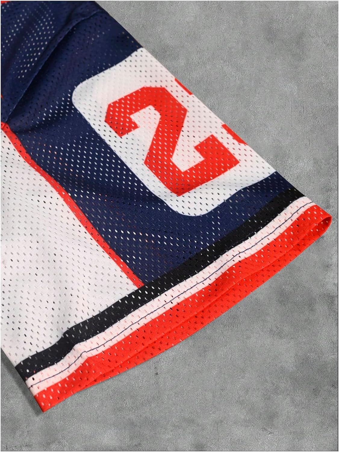 SHENHE Men's Y2k Jersey Shirt Colorblock Mesh V Neck Graphic Tshirt Cool Streetwear Summer Tops - Image 4