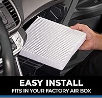 Vista 6 de Filtro de aire de cabina Spectre Essentials de K&N: Premium, vida útil 50 por ciento más larga: Compatible con modelos seleccionados de 2005-2017