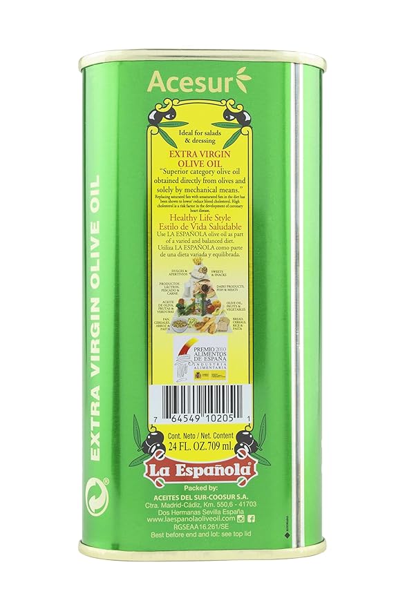 Aceite de Oliva Extra Virgen La Española 24 fl oz Lata miniatura 5