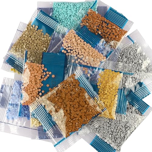 Miniatura 7 de MXJSUA Kits de pintura de diamantes para adultos, kit de pintura de diamante redondo con taladro completo, 5D, pintura de diamantes por números,