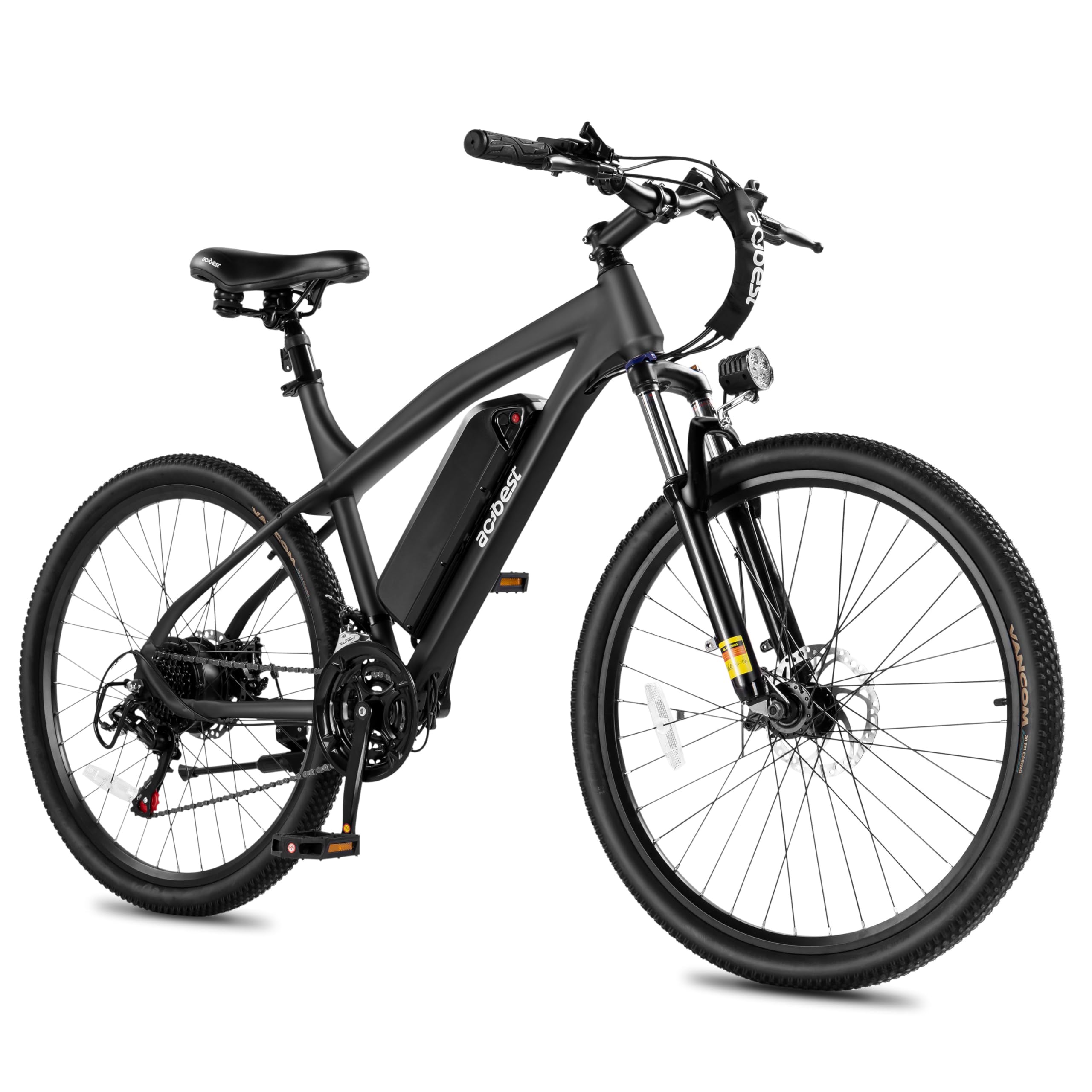 ACTBEST Race 27.5" /26" Electric Bike for Adults，Peak 1200W/1000W，21-Speed Ebike, Up to 28MPH/22MPH, 40-55Miles Commuting Mountain Electric Bicycle with Fork Suspension