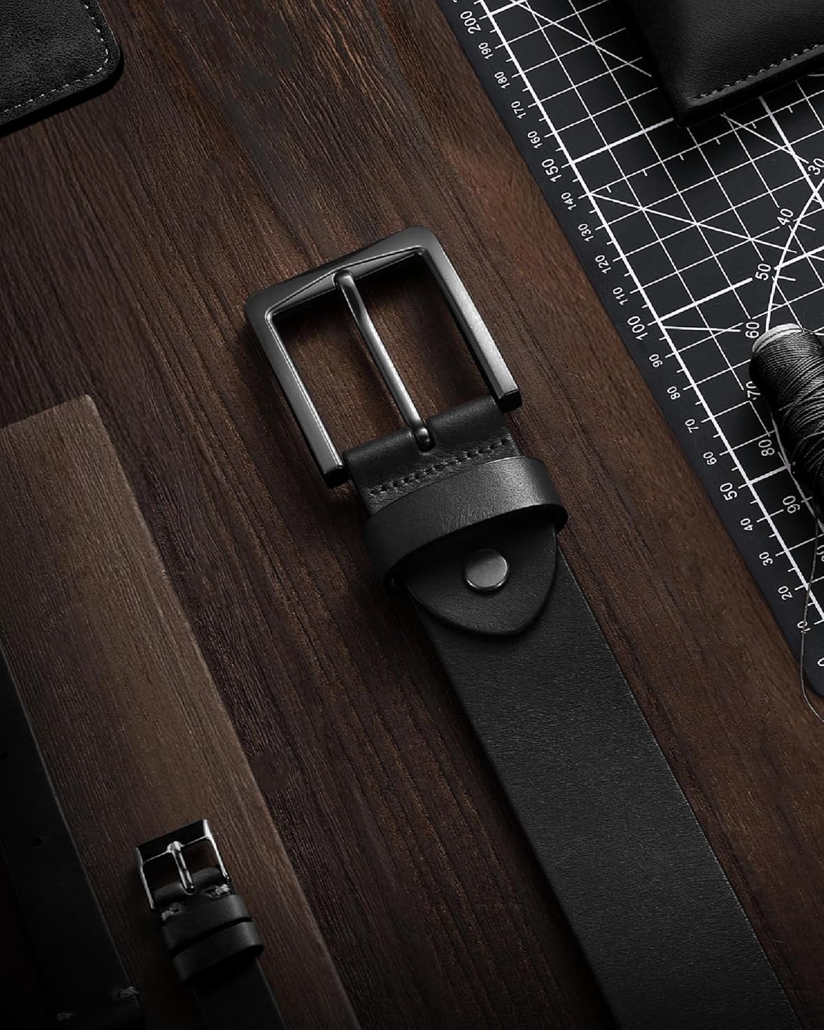 CHAOREN 1.5" Mens Belts Leather - Italian Full Grain Leather Belts - Ideal for Casul Jeans & Work Wear - Image 2