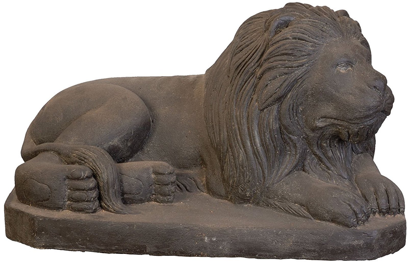 Liegende Löwenfigur Aus Steinguss – Frostsicher Für Garten & Terrasse, 20 Cm Hoch, 18 Kg