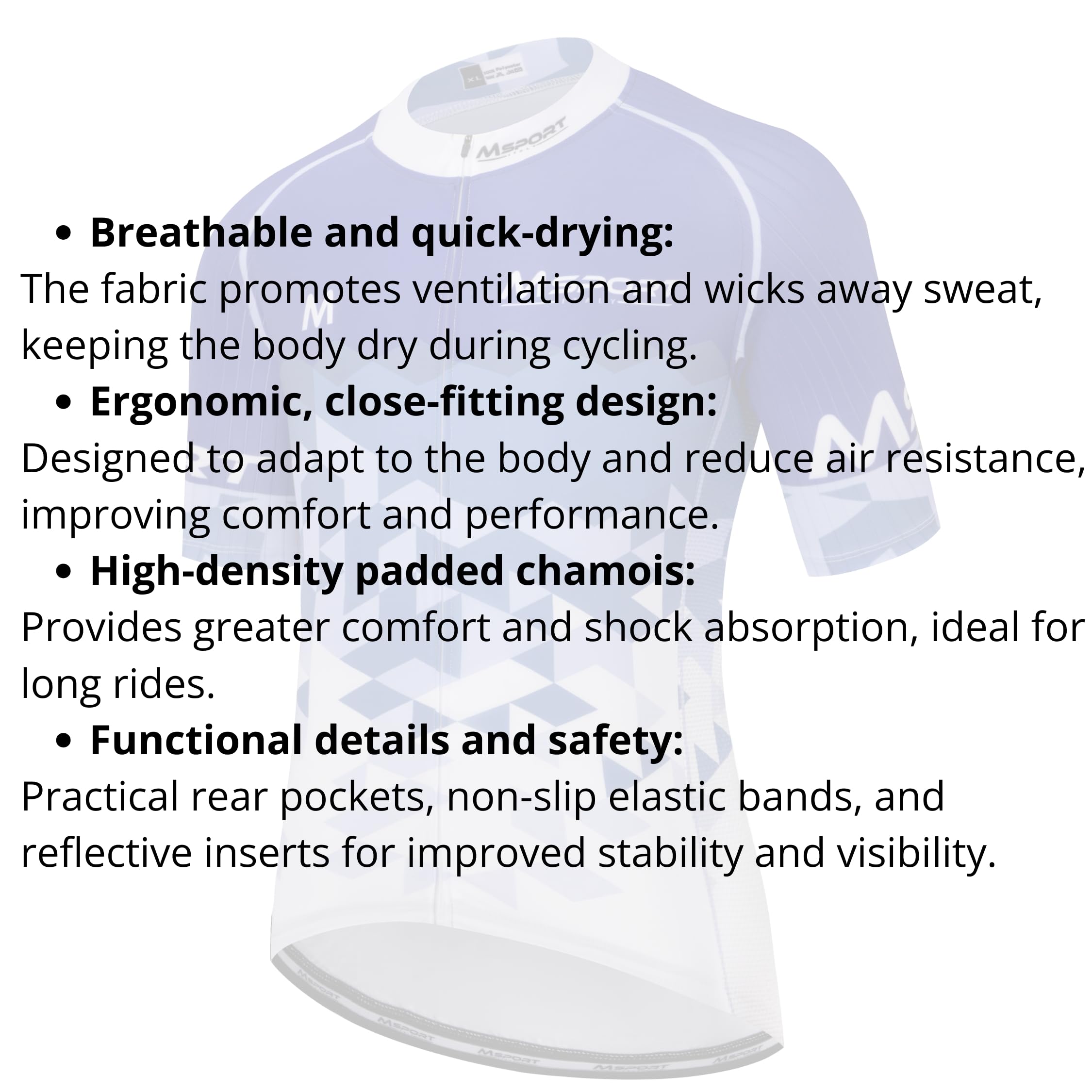 Complet de Cyclisme Homme – Maillot de Vélo + Cuissard à Bretelles avec Peau de Chamois en Gel 5D Antichoc, Ensemble de Cyclisme Respirant et Séchage Rapide