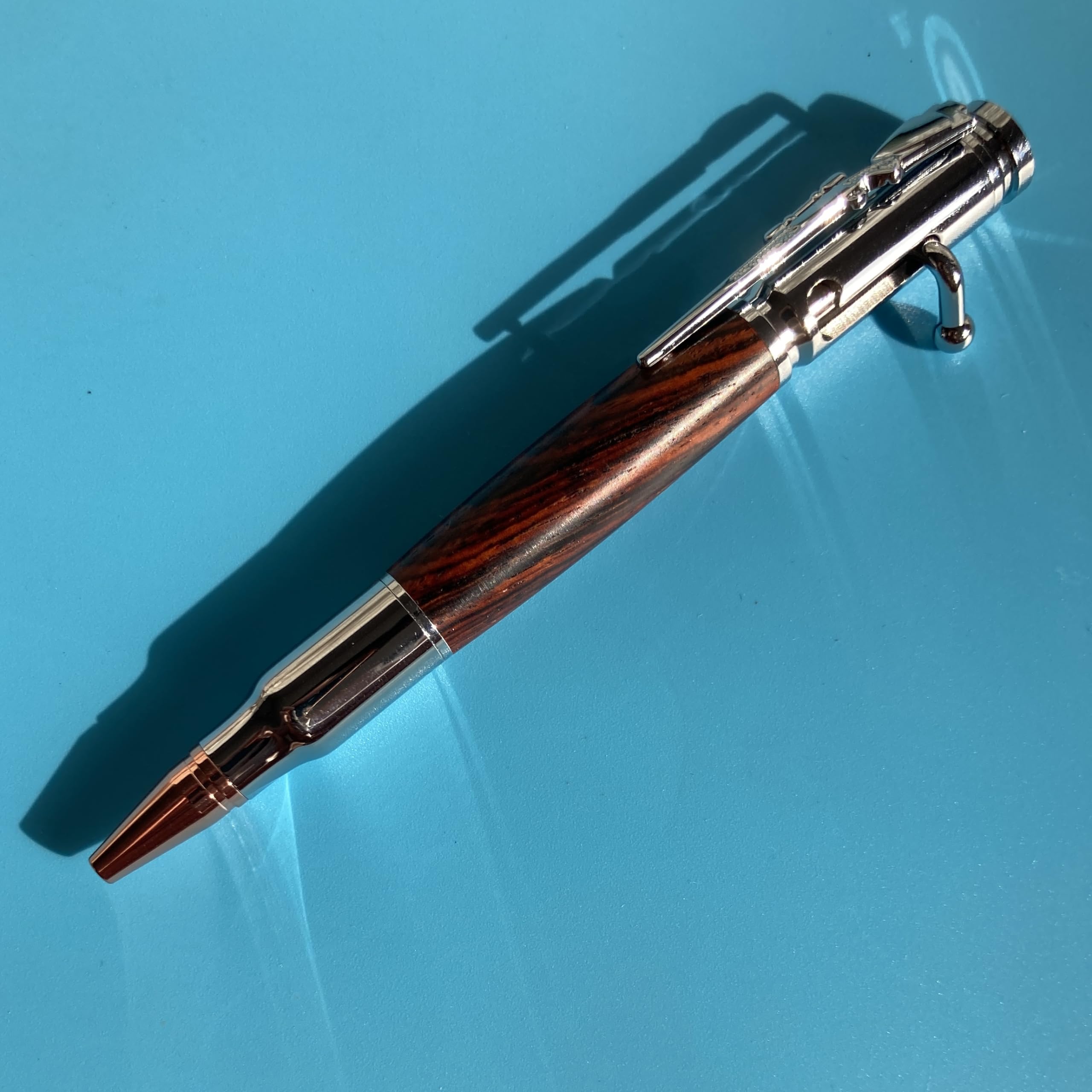 ココボロ　ハンドメイド　木軸ボールペン　G2　天然木　シルバー Amazon | 手作り 木製ボールペン、銃形木軸ペン、ボルトアクションペン