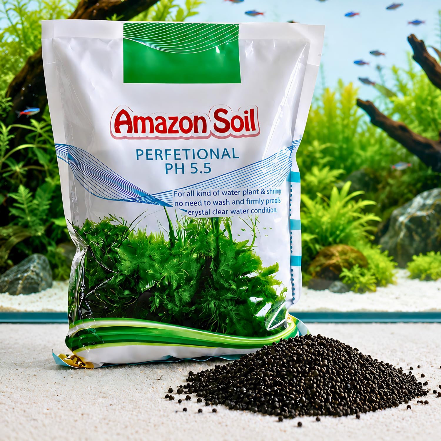 VAYINATO® Amazon Soil Aquarium Substrate (1L Pack) – Nutrient-Rich Plant Growth Soil, pH Stabilizing, Easy-to-Use Aquascaping Substrate for Freshwater Shrimp & Aquatic Plants-picture-12