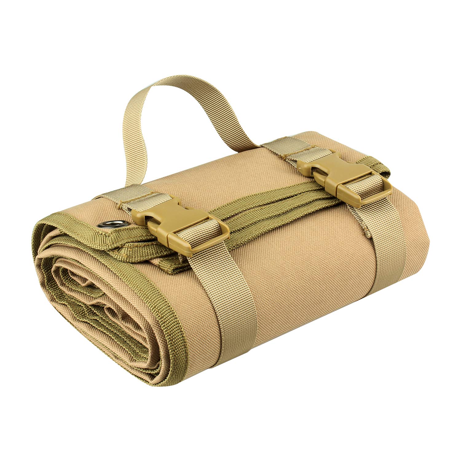 UNISTRENGH Outdoor Professional Tactical Shooting Mat Advanced Roll Up Shooters Mat Non-Slip Durable Shooting Rest Hunting Accessories (Khaki)