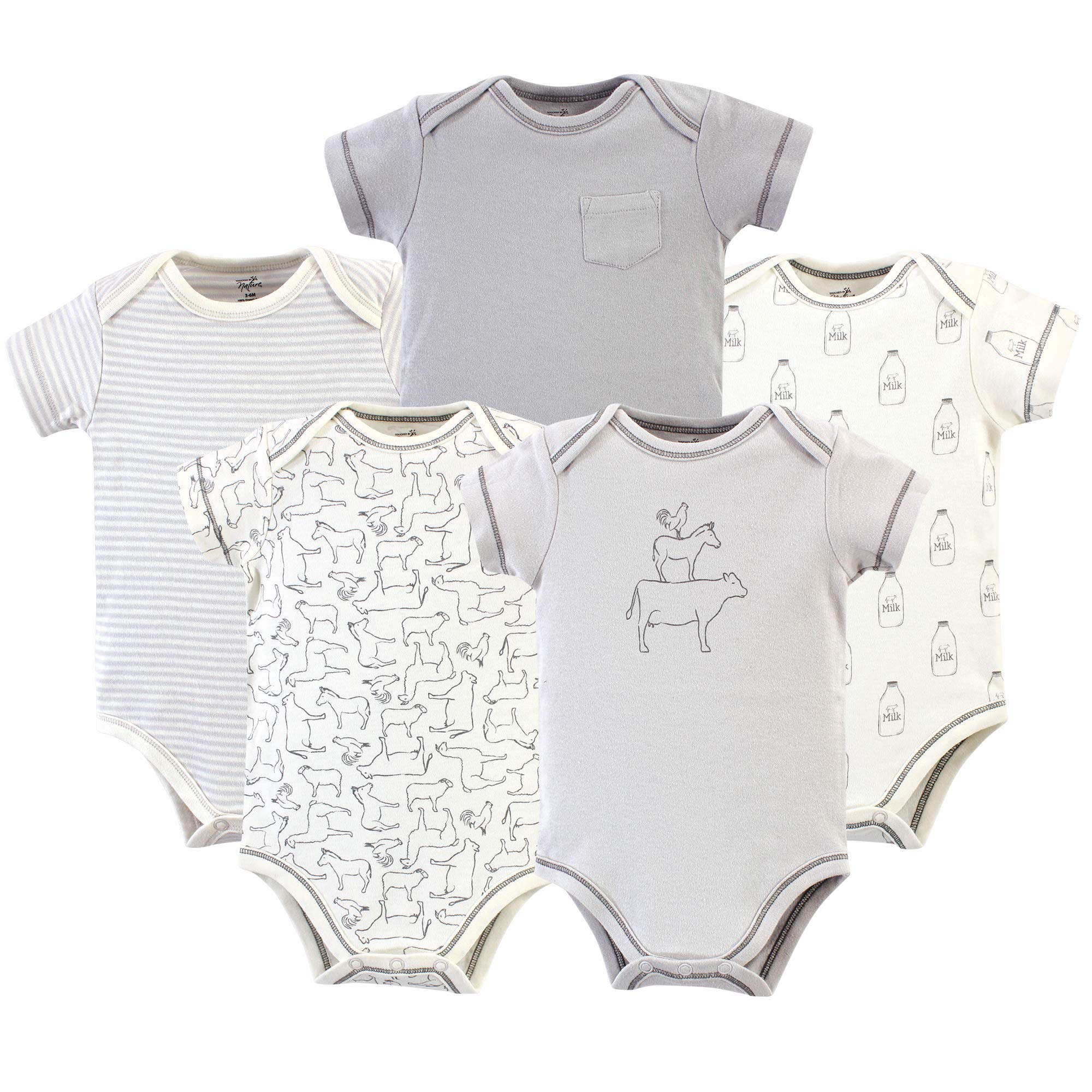 Touched by NatureUnisex Baby Organic Cotton Bodysuits