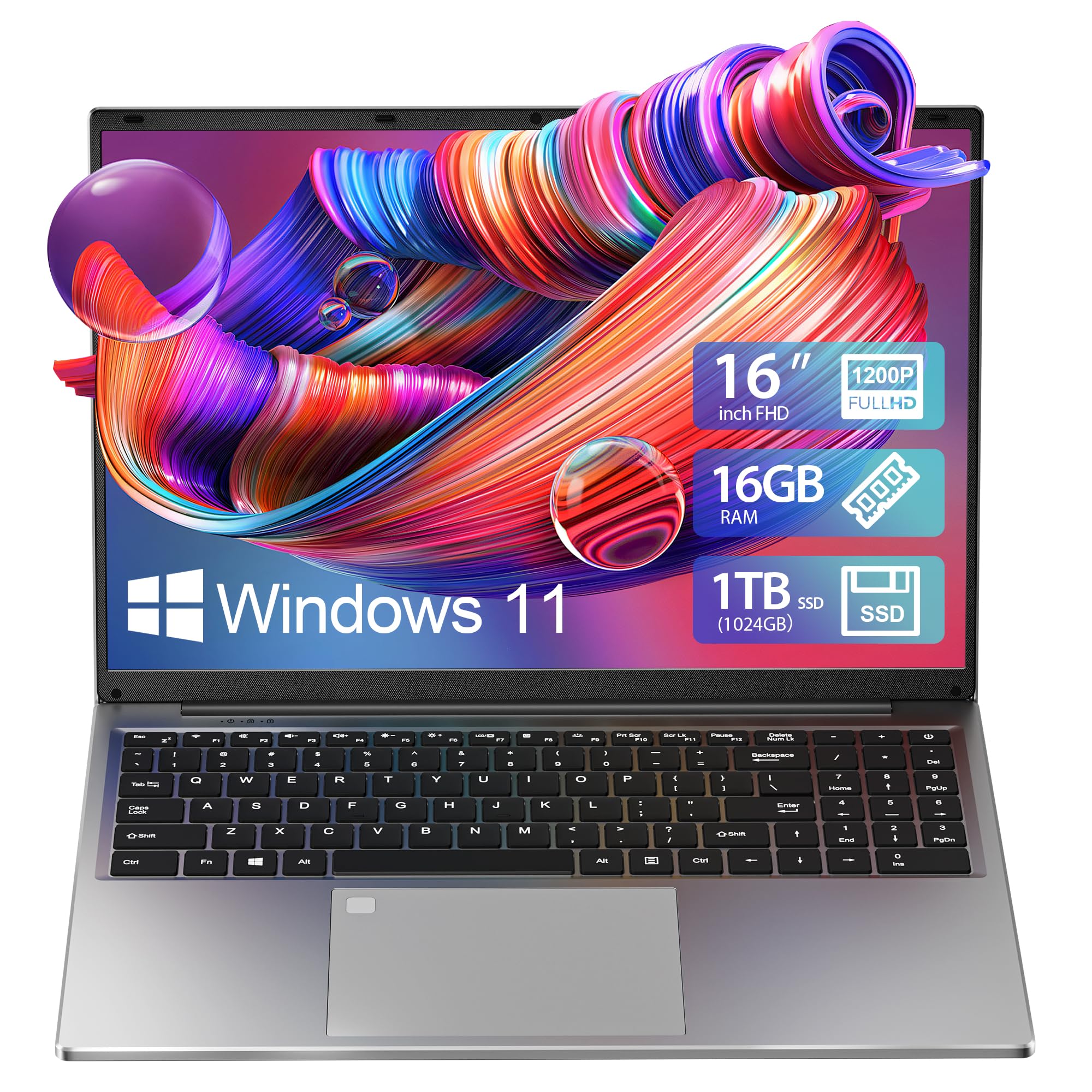 Amazon.com: BIGASUO 16 Inch Laptop Computer with 16GB RAM, 1TB SSD