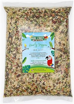 Bird Street Bistro Parrot Food - Parakeet Food - Cockatiel Food - Bird Food - Cooks in 3-15 min with Natural Grains - Legumes - Non-GMO Fruits, Vegetables, Health Orientated Spices