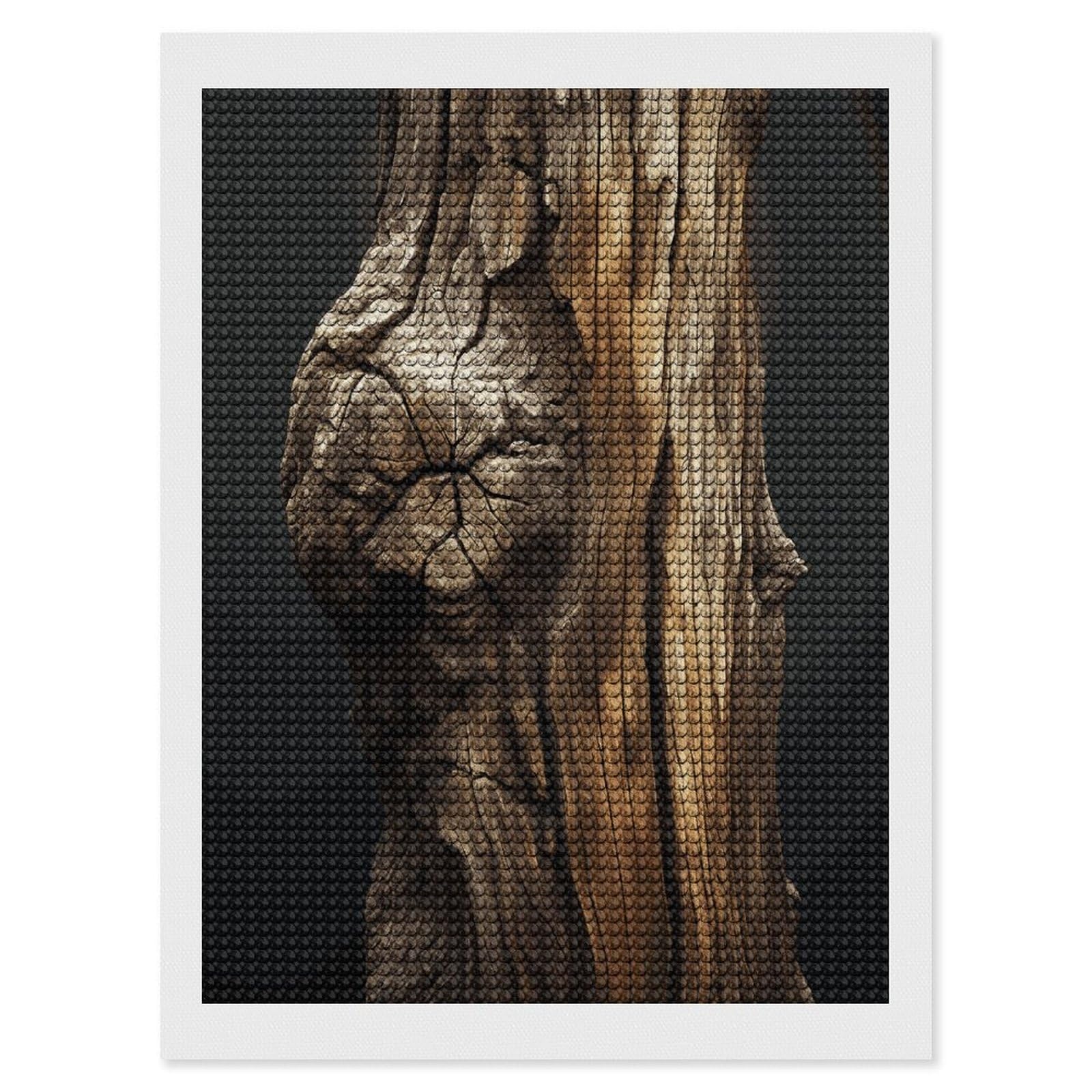 LDGSUPH Tree Trunk Diamond Painting Kits for Adults Paint with Diamond Pictures Art DIY Full Drill Diamond Dots Painting Personalized Diamond Photo for Home Wall Decor Gift 12"x16"