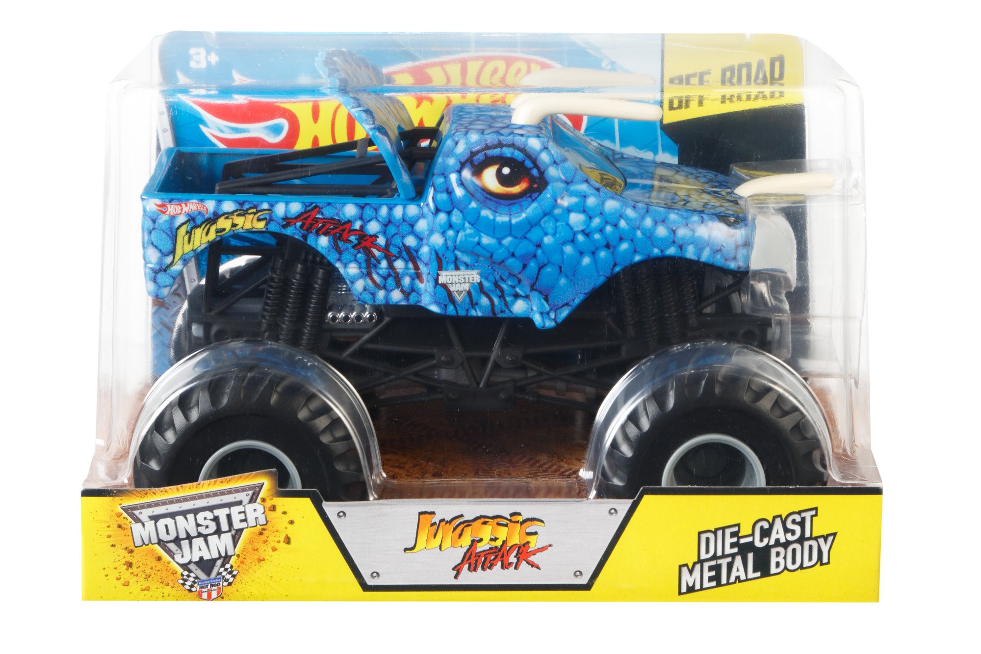 Hot Wheels Monster Jam 1:24 Scale Jurassic Attack Vehicle : Amazon