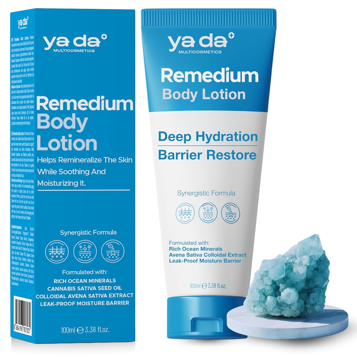 Body Lotion for Dry Skin - Deep Hydration Moisturizing Body Lotion with Hemp Seed Oil | Nourishing Ceramide Complex with Oat Extract | Revitalizing Skin Care for Women and Men