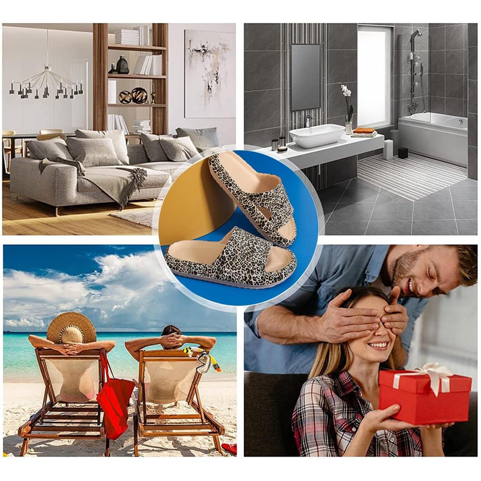 VEXITO Ciabatte Nuvola Donna Uomo EVA Morbide Casa Mare Spiaggia Piscina Ortopediche Taglia 34-47