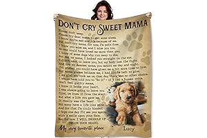 Personalized Pet Memorial Blanket: Don't Cry Sweet Mama