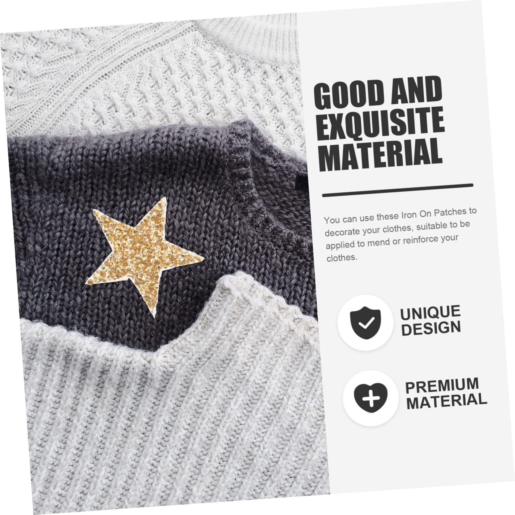 TEHAUX 120pezzi Patches Per Riparazione e Decorazione Abbigliamento Borse e Accessori Termoadesivi Per Artigianali