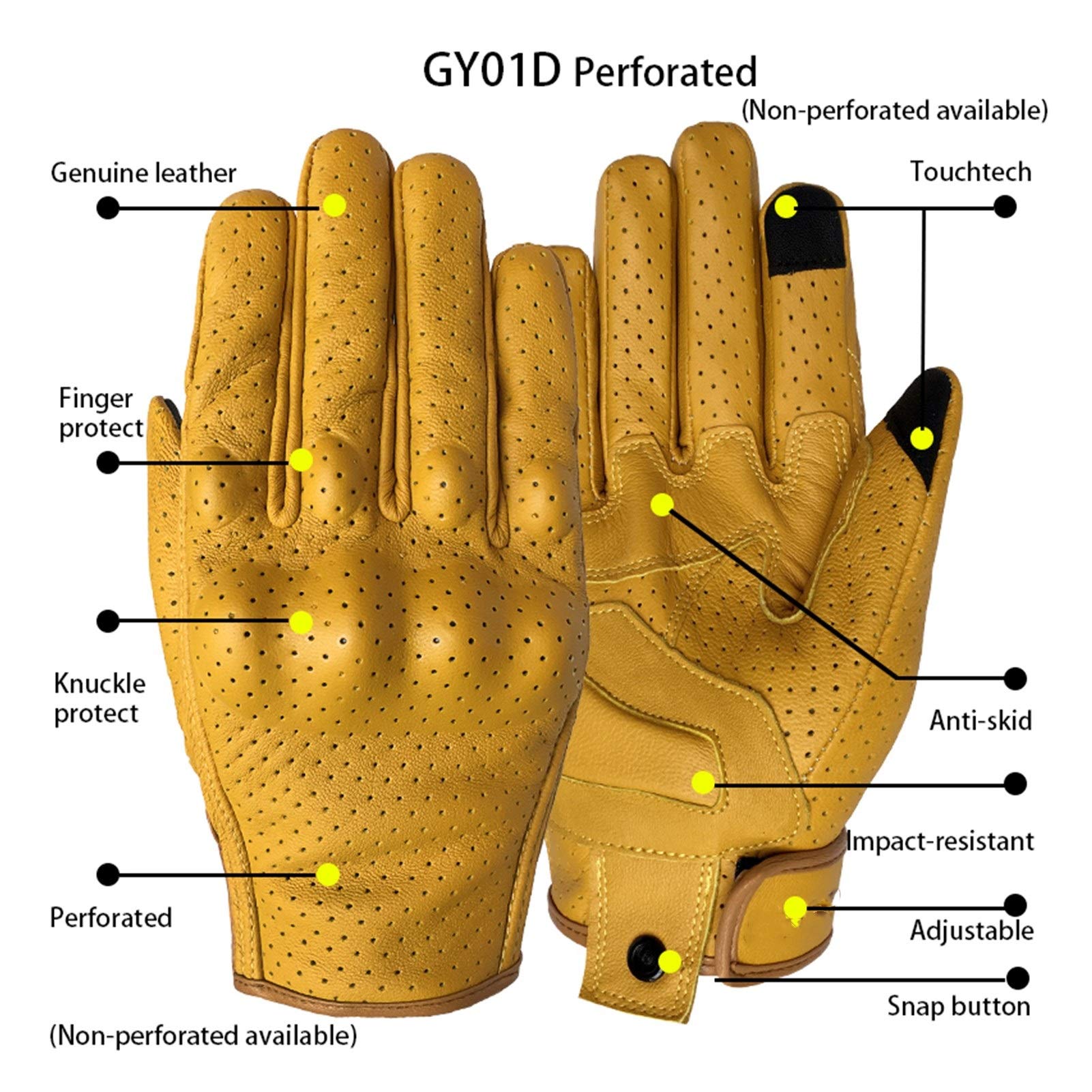 Guantes de ciclismo Guantes de motocicleta Guantes de piel para pantalla táctil Guantes de bicicleta Hombres Mujeres Ciclismo dedo completo Motocicleta Motocross Guantes de bicicleta