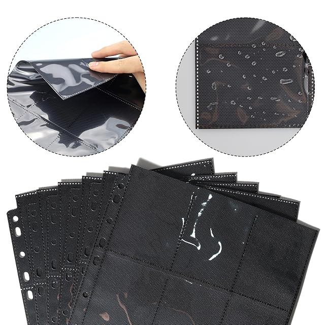 Foto 3 de 7 de Fundas para tarjetas coleccionables, archivador cartas, album funda cartas, 40 páginas premium, 720 bolsillos