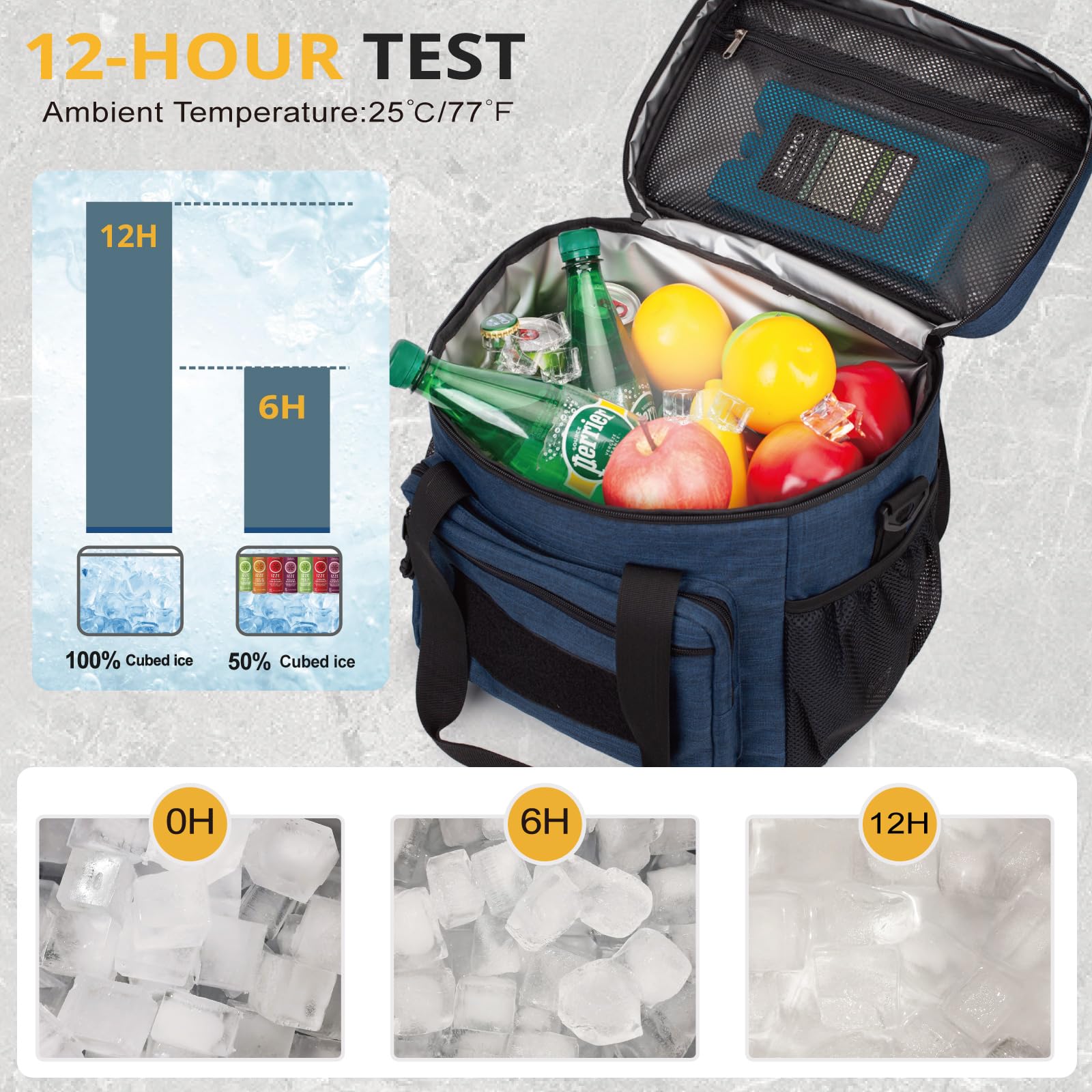 Borsa Pranzo per Uomo, Borsa Termica Tattica con Sistema MOLLE, Isolata, Impermeabile e Capiente, per Donna e Adulti, con Tracolla Regolabile, Ideale per Lavoro, Picnic, Ufficio e Tempo Libero.