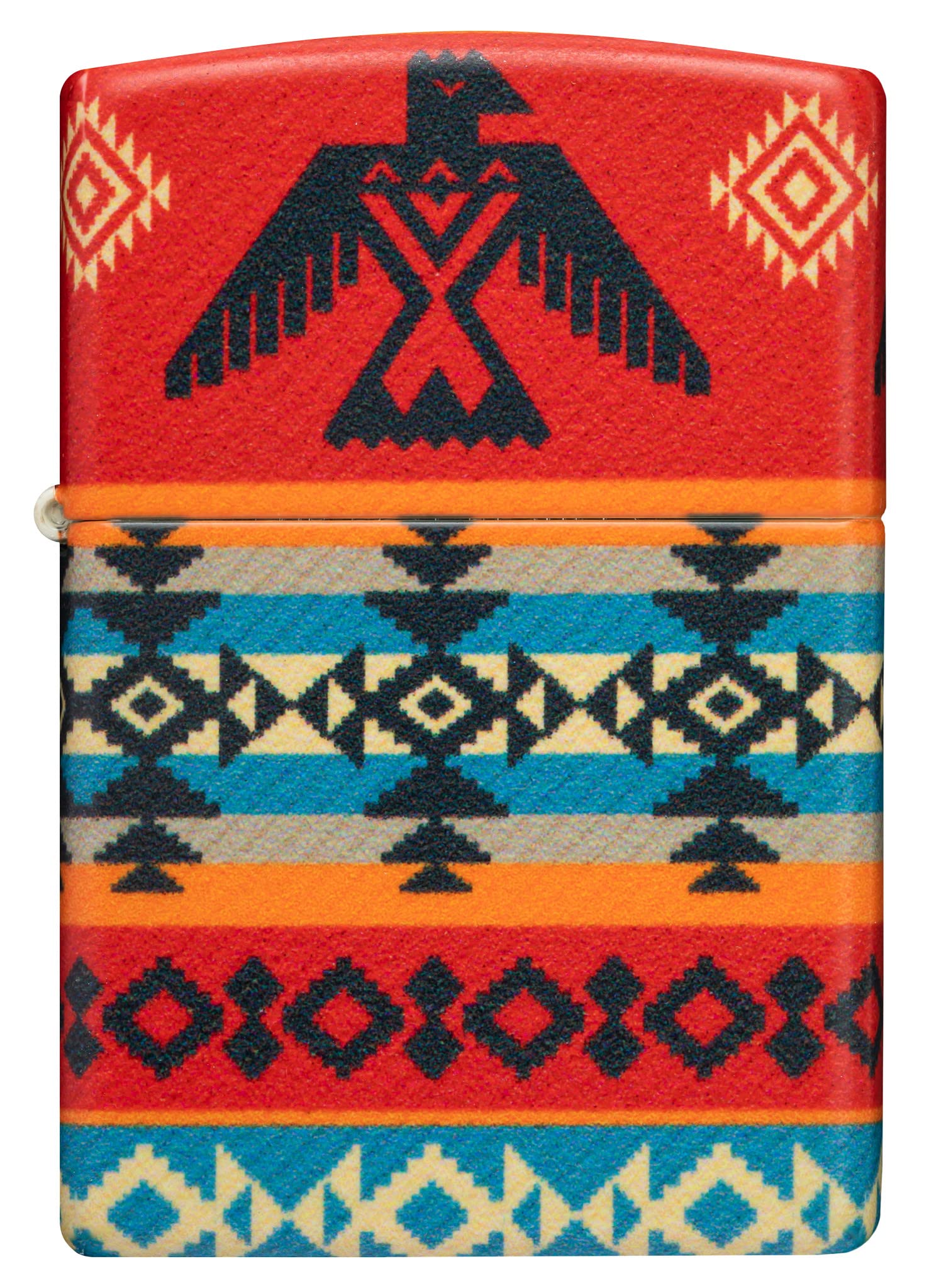 Zippo Lighter, Metal, Multicolored, One Size, Multicolor - Tribal Indigenous Hawk, 5.5 x 3.8 x 1.2 cm - Image 2
