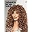 GORGIUS Veralux Blend Human Hair Curly Wig with Bangs Cinnamon Brown Shaggy Curl Glueless Bang Wig with True Scalp Upgraded with Natural Human-Hair-Like Premium Synthetic Fiber