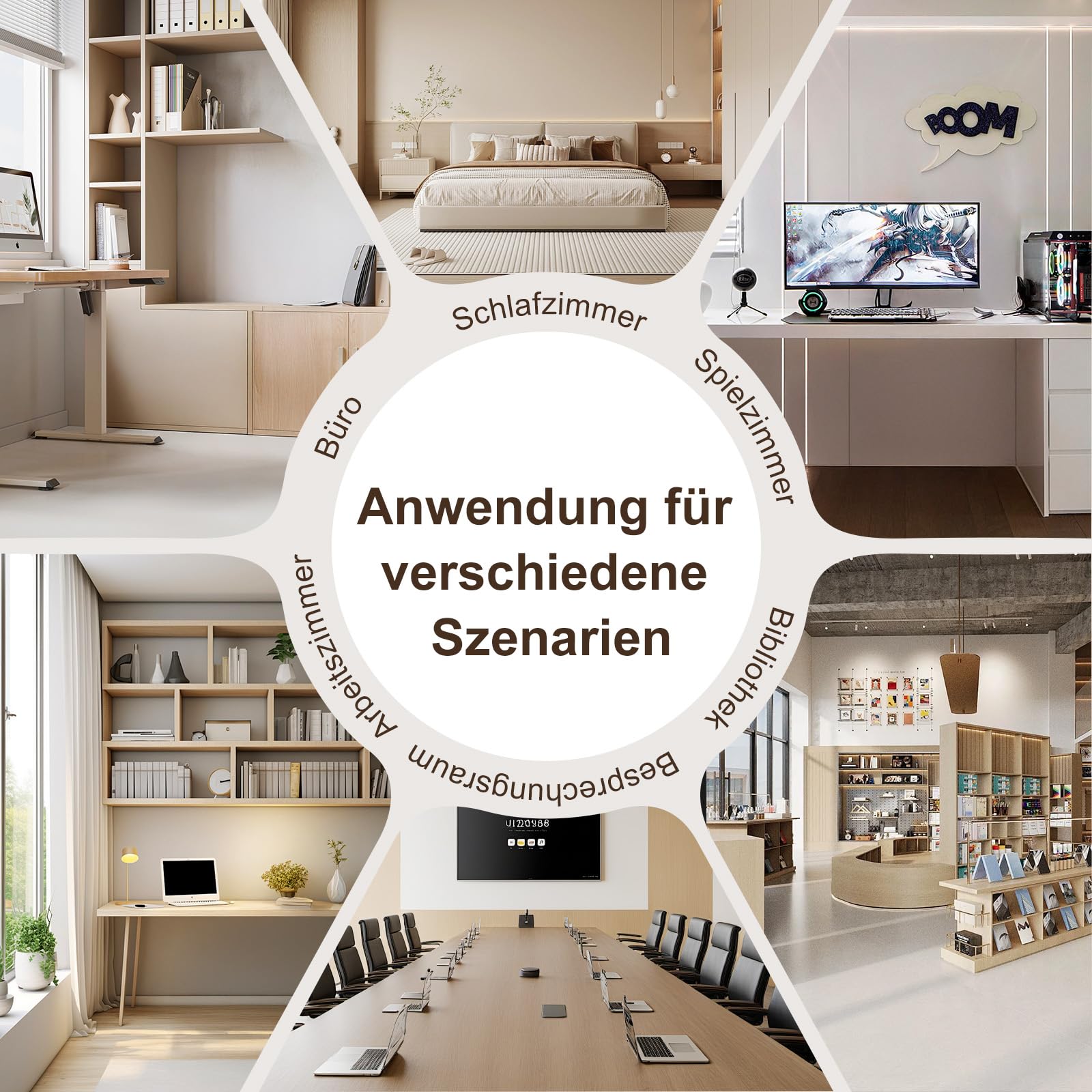 Schreibtischstuhl Bürostuhl Homeoffice bis 136kg Drehstuhl Samt Schminkstuhl mit Armlehnen Rollen Ergonomisch Bequem Frauen Mädchen Vanity Chair Höhenverstellbar Schlafzimmer Heimbüro Weiß