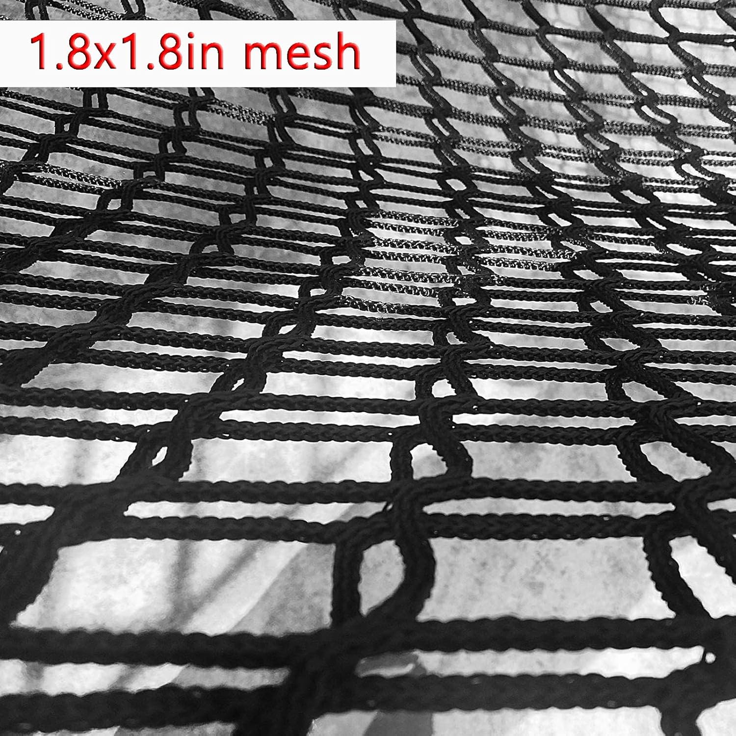 Double Layer Polyester Climbing Net - 4x4m (13.1x13.1ft) Load-Bearing 5mm Mesh for Playgrounds, Outdoor Safety Equipment, Durable Climbing Rope Net for Kids