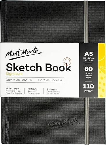 Mont Marte A5 Hardbound Sketchbook (80 Sheets)