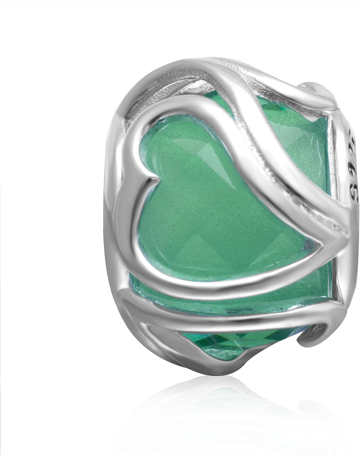 Heart Murano Glass Charms 925 Sterling Silver Radiant Love Crystal Beads Fits Pandora Charms European Bracelet - Image 2