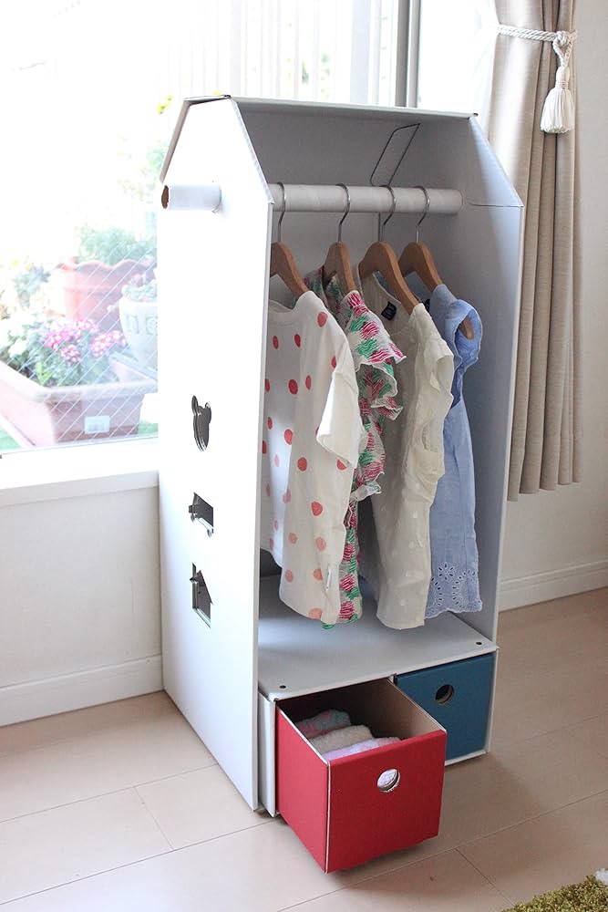 ハンガーラック　子供向け　引き出し収納付き 楽天市場】[もれなく全品P5倍]ハンガーラック 引き出し キッズ