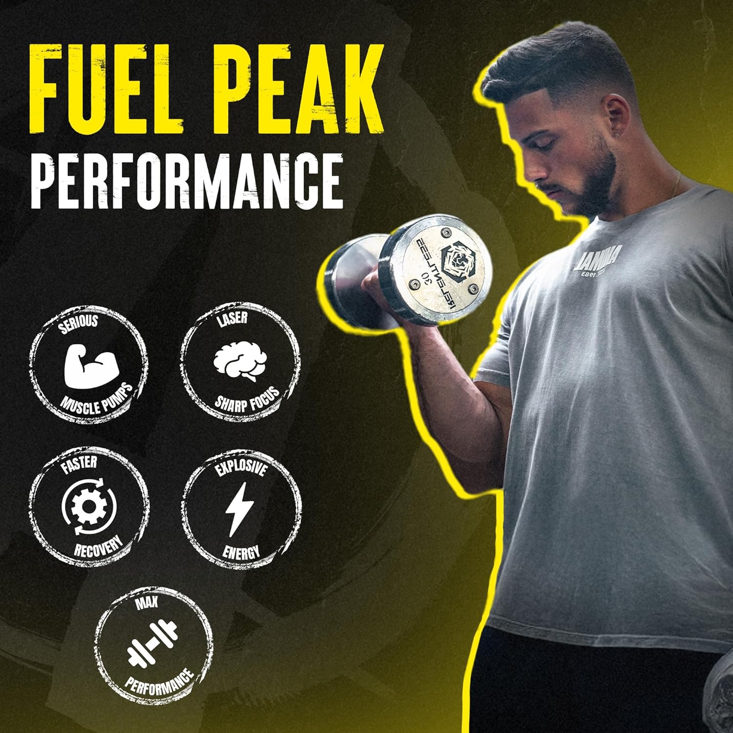 Animal Pump NS Stim-Free Pre Workout Powder for Men & Women - Caffeine-Free Preworkout for Energy, Focus and Muscle Builder, Beta Alanine, Citrulline, Nitrosigine and Nootropics, Lemon Surge, 442g - Image 3