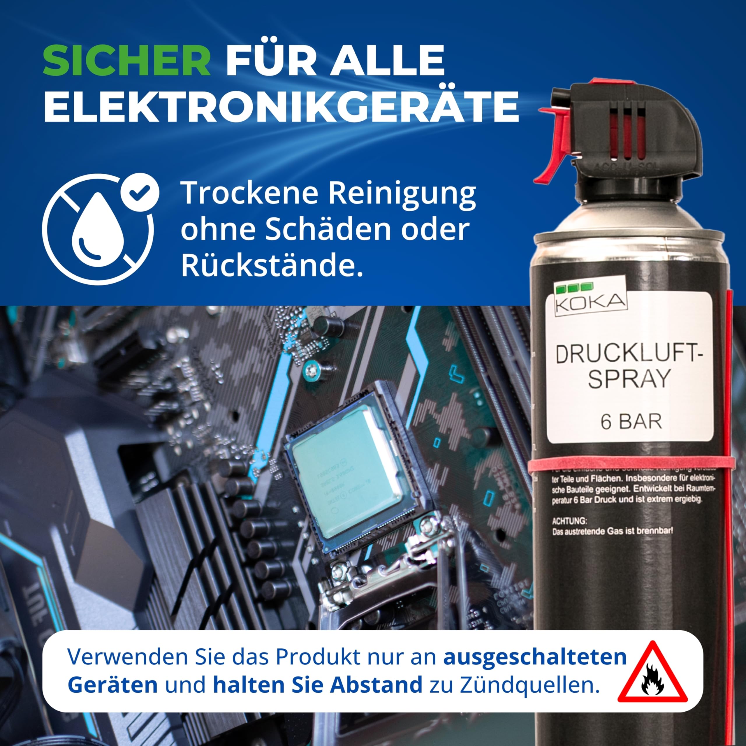 12x Druckluftspray 6 Bar